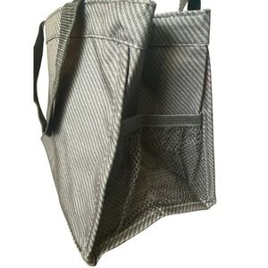 Thirty-One All-in-One Organizer Tote Bag Black & Grey
